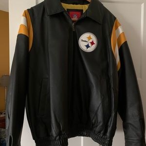 Leather bomber Steeler Jacket